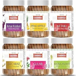 CHARBHUJA Assorted Dry Dhoop Sticks (600g)